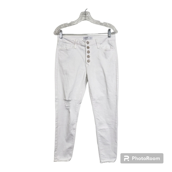 Just Black Denim - Just Black Skinny White High Waist Jeans Size 29